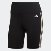Women's adidas Training Essentials 3-Stripes High-Waisted Short Leggings
