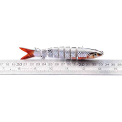 Multi-Jointed Hard Fishing Lure – 19g, Rattle Ball, Light-Reflecting, 12 Colors