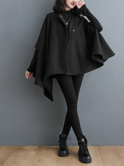Women's Chic Comfort Winter Open Style Cape Coat