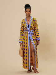 Music Of Love Women's Rayon Long Kimono Jacket