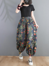 Women's Vintage Charm Floral Baggy Style Bottom