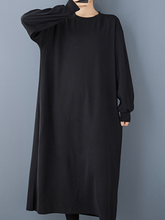 Chic & Cozy Women's Crew Neck Midi Dress | Eva Trends