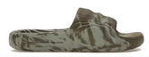 Adilette 22 Slides Olive Strata Silver Green