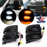 Car Front Mirror Lights 3 Grids Are Always On And Running Water