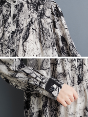 Women's Spring and Autumn Elegan Loose A-Line Dress