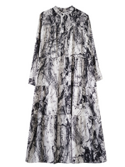 Women's Spring and Autumn Elegan Loose A-Line Dress
