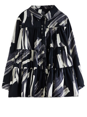 Trendy Women's Babydoll Loose Button Up Top | Eva Trends