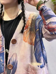 Women's Fashionably Soft Multi Printed Cardigans