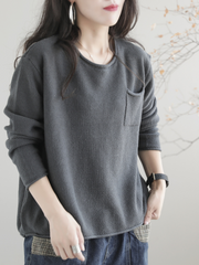 Cozy Retro Women's Knit Loose Sweater | Eva Trends