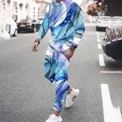 3D Animal-Print Hooded Pullover Sweatshirt Set