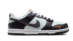 Dunk Low Black Bright Mandarin Mini Swoosh (GS)