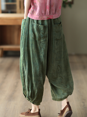 Women's Adjustable & Perfect Back Pocket Loose Bottom