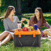 Portable Hard Cooler 63QT | 90-Can Capacity with Cup Holder