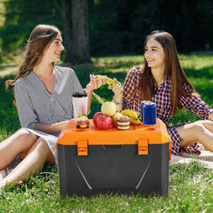 Portable Hard Cooler 63QT | 90-Can Capacity with Cup Holder
