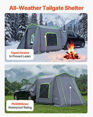 SUV Tailgate Tent | 10.6x8 FT All-Season Camp Shelter for 5-9 People