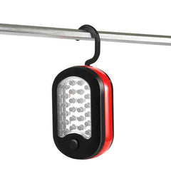 Compact Magnetic Work Light with Hook – 27 LED Camping Flashlight
