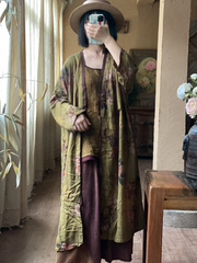 Women's Summer Cool & Comfy Printed Loose Cardigan Dress