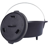 Pre-Seasoned Cast Iron Dutch Oven – Camp Cooking & Outdoor Baking