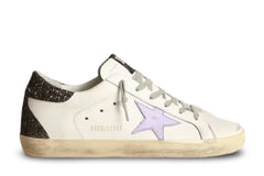 Golden Goose Super Star White Choco Glitter Lavender (W)