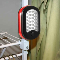 Compact Magnetic Work Light with Hook – 27 LED Camping Flashlight