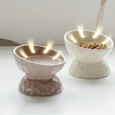 Ceramic High Leg Cervical Support Oblique Bowl
