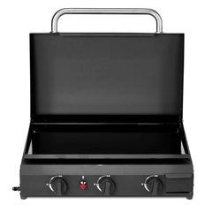 3-Burner Flat Top Gas Griddle Cooking Station – Ceramic Non-Stick, 23" Surface