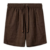Easy-Going Shorts (Brown Linen)