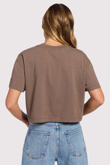 Vintage Cotton Cropped Tee | Mocha