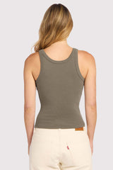 Essential Rib Tank | Mocha