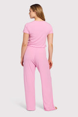 Mini Rib Pajama Set | Bubblegum Pink