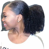 Chic Humain Women Puff Chignon Kinky Curly Hair Ponytail Hairpiece 120g