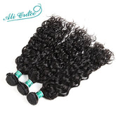 ALI GRACE Hair Brazilian Natural Wave Hair Bundles 3 Pieces 100% Human Hair Weaving 12-28inch Remy Hair Extensions Water Wave