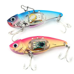 Underwater LED LIGHED VIBRATION SINKING LURE-SALTWATER JIGGING LED Flashing Light Squid Bait Lure fishfinder
