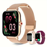 A Women's Smartwatch Compatible with Both iPhone and Android Phones, Equipped with a Health Tracker/message