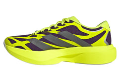 a Adizero Evo SL EXO Aurora Plum Solar Yellow