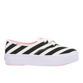 Keds x Barbie Point Striped Canvas Lace Up Sneakers