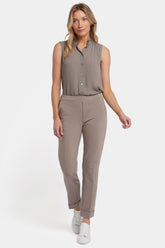Cassidy Ankle Pull-On Trouser Pants - Saddlewood