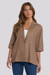 Elbow Sleeve Blazer - Toasted Coconut