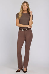 Marilyn Straight Pants - Deep Taupe