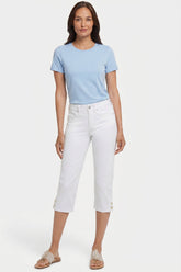 Marilyn Straight Crop Jeans - Optic White