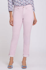 Sheri Slim Straight Ankle Jeans - Light Lilac