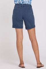 Diana Relaxed Denim Shorts - Vintage Navy