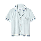 Customizable 'Rick Rack' Cabana ~ Crop Cut (Sky Blue)