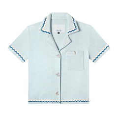 'Rick Rack' Cabana ~ Crop Cut (Sky Blue)