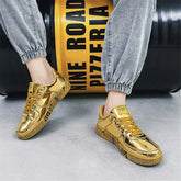 Gold-colored 36-42 Mens Chinese Style Shoes Casual Husband Sneakers Skate Trainers Sport Deporte Sapatenos Shouse