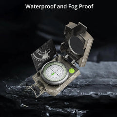 IP65 Waterproof Metal Compass with Clinometer – Precision Navigation for Camping, Hunting & Hiking