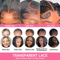 Ali Grace Hair Malaysian Deep Wave Hair Wigs Pre-Plucked 13X4 Lace Front Human Hair Wigs Natural Hairline With Baby Hair