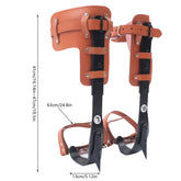 Tree Climbing Spike Set Pole Climbing Spurs Climber Gaffs+Strap Adjustable 100kg