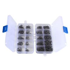 Fishing Hooks Set High Carbon Steel Barbed Fishhooks for Saltwater Freshwater