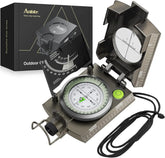 IP65 Waterproof Metal Compass with Clinometer – Precision Navigation for Camping, Hunting & Hiking